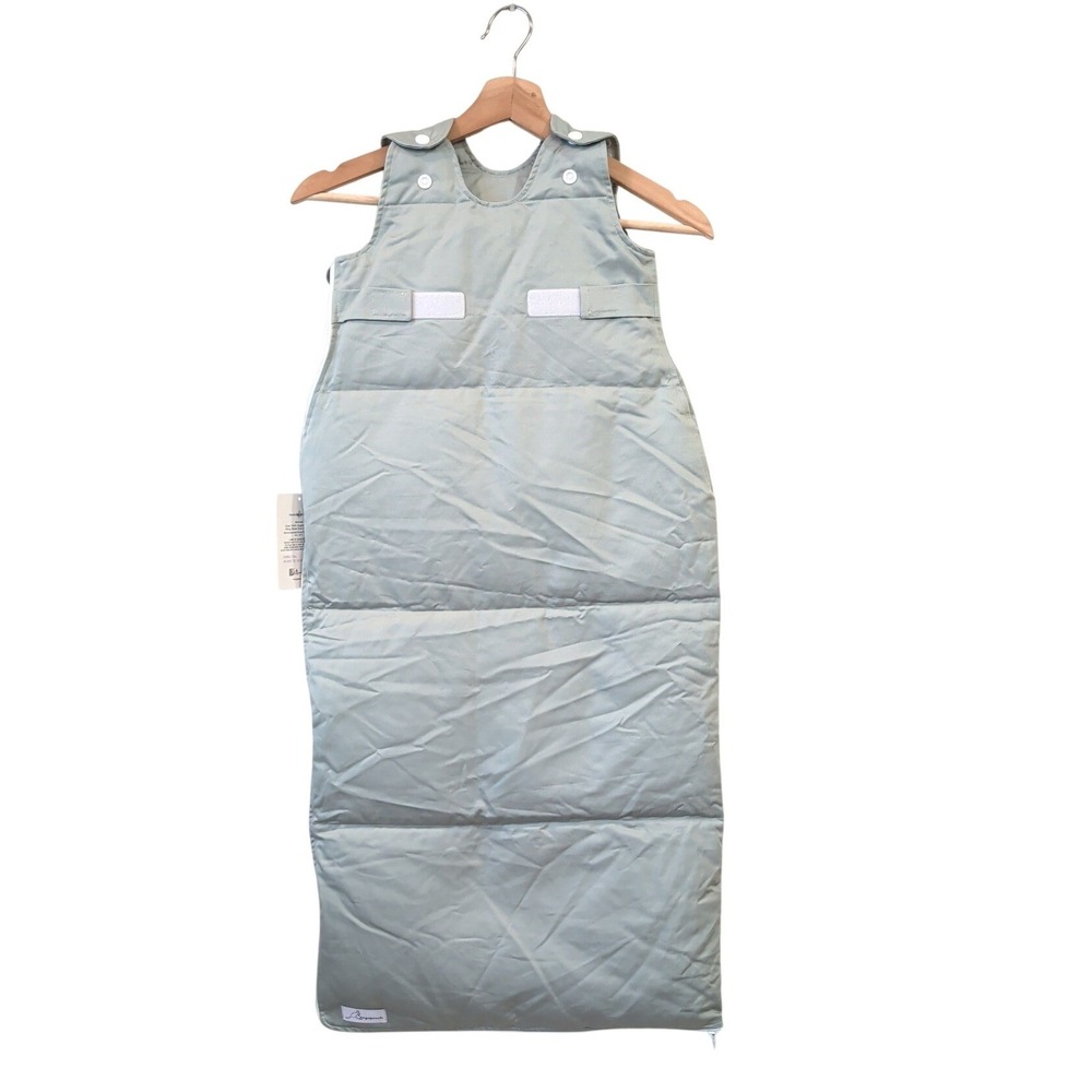 Kangapouch Organic Cotton Duck Down Infant Sleep Sack Sage Green 1-18M NWT $165